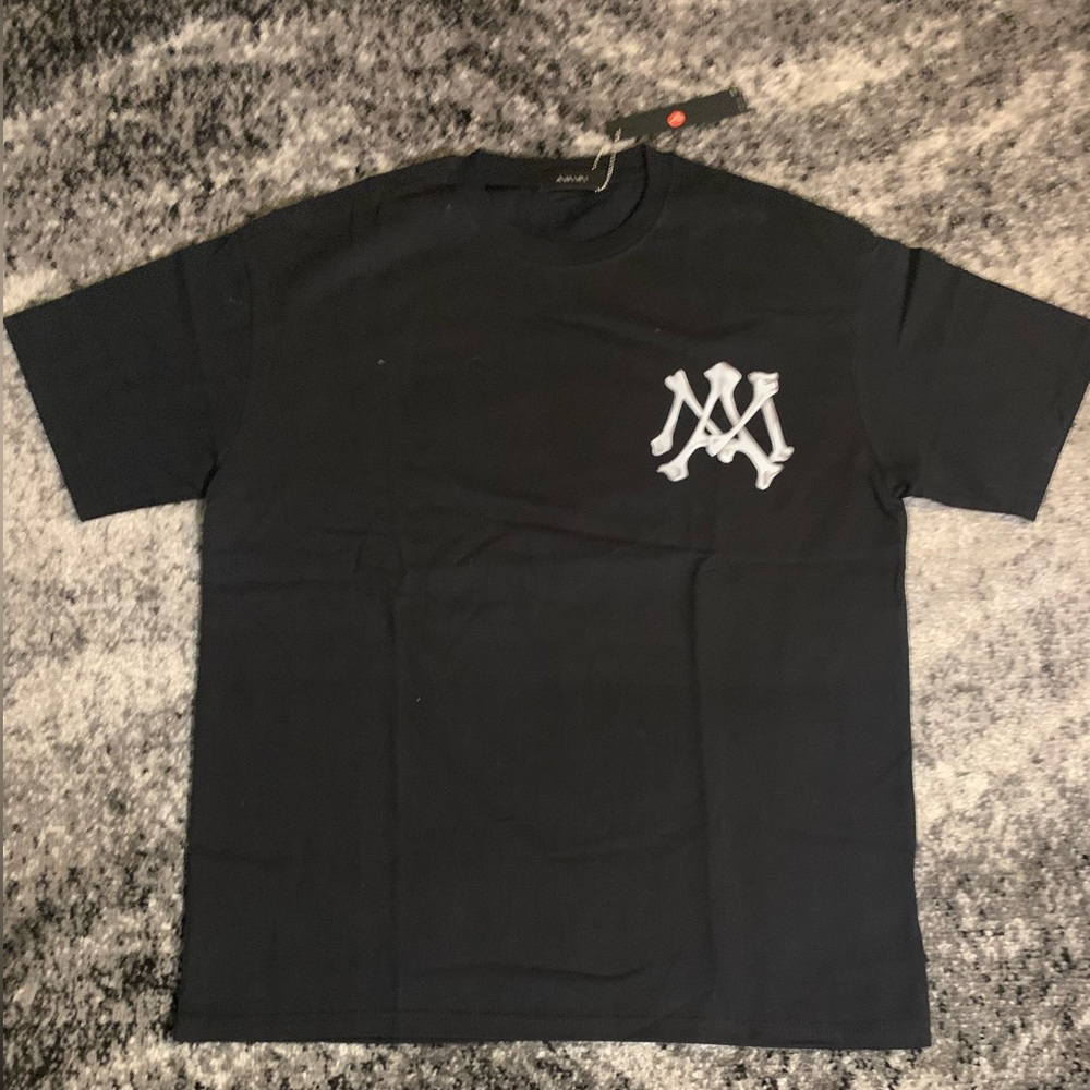 Amiri MA Bones Print Logo T-Shirt Black Men’s Size Large